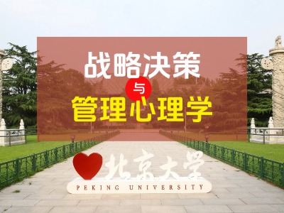 北京大学战略决策与管理心理学研修班